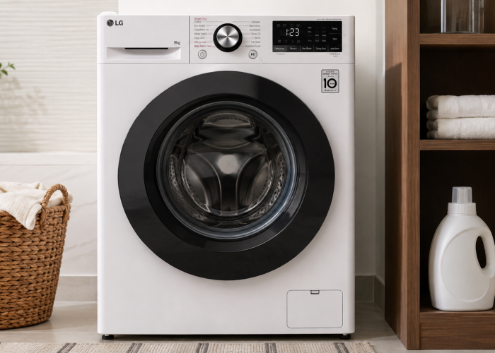Mesin Cuci LG 9 Kg Terbaru, Dibekali Steam+, TurboWash, dan Inverter
