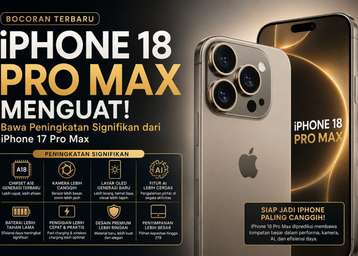Bocoran iPhone 18 Pro Max Makin Kuat, Apple Siapkan Lompatan Teknologi Terbesar!