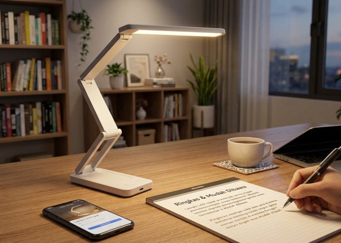 Bosan Gelap-Gelapan? Lampu Lipat Portable Ini Siap Terangi Kamar Kos Anda!
