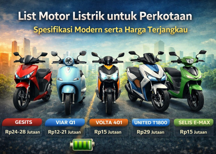 5 Motor Listrik Terbaik untuk Harian di Kota