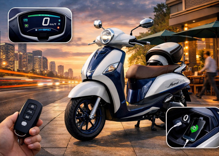 Bukan Skutik Biasa! Yamaha Grand Filano Hybrid Andalkan Desain dan Irit BBM