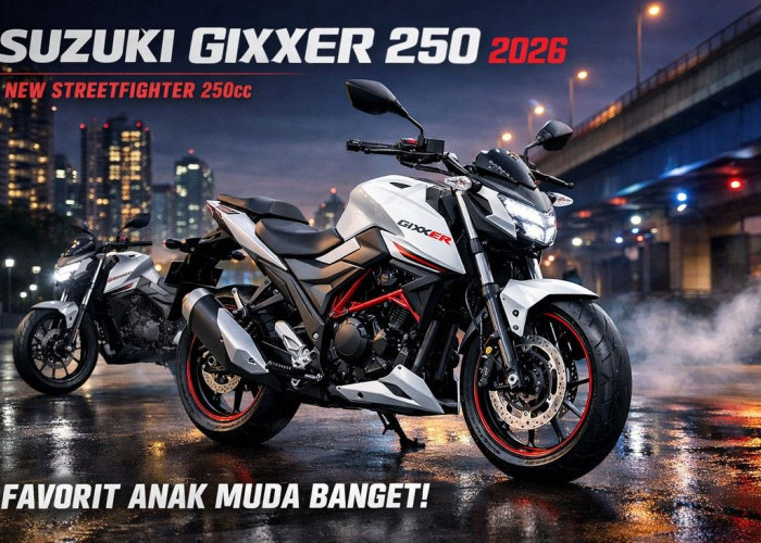 Saingan Baru di Kelas 250 cc! Suzuki Gixxer 2026 Bawa Tampilan Streetfighter, Favorit Anak Muda Banget