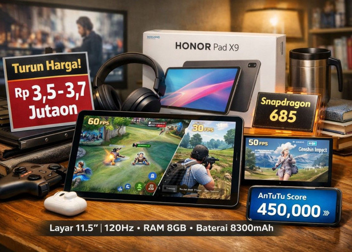 Honor Pad X9 Turun Harga, Punya Snapdragon 685 di Harga Rp3 Jutaan, Cukup Kencang atau Biasa Saja?