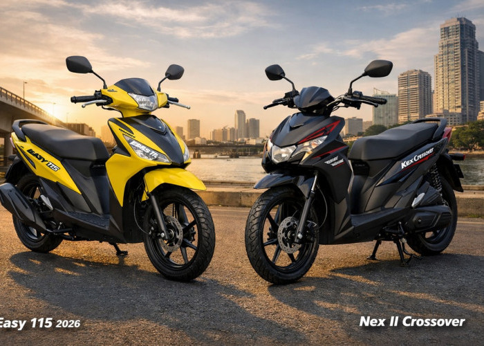 Suzuki Easy 115 2026 vs Nex II Crossover: Kembar Platform, Beda Karakter