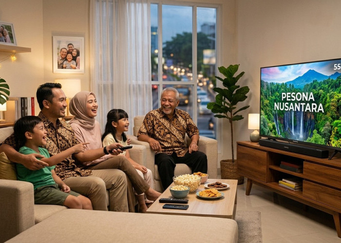 Bye TV Jadul, Smart TV Polytron Bikin Ruang Tamu Secanggih Studio!