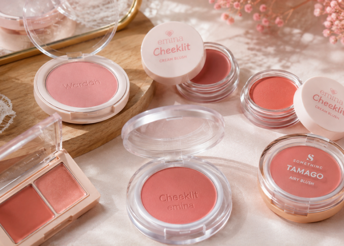 Tampil Fresh Tanpa Makeup Tebal, Ini 5 Pilihan Blush On