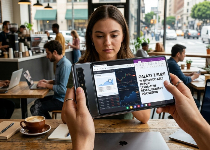 Bukan Lipat Lagi! Samsung Galaxy Z Slide Siap Manjakan Mata dengan Layar Gulung 10 Inci