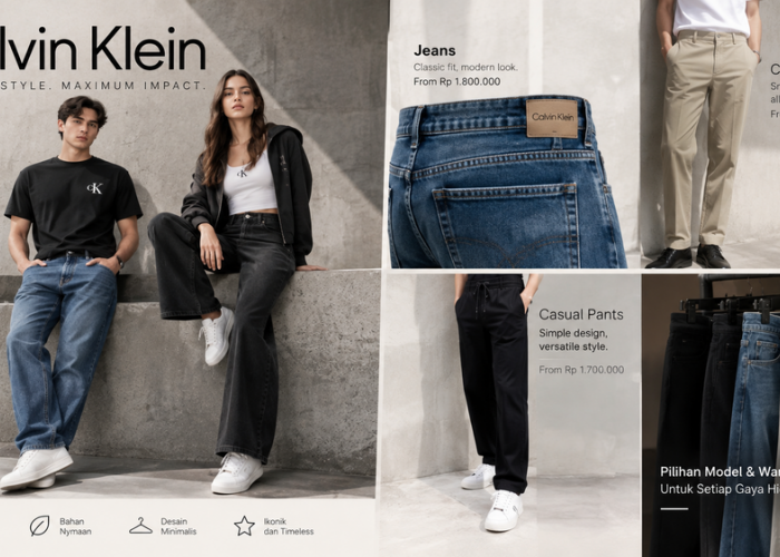 Celana Calvin Klein Tawarkan Gaya Minimalis, Ini Kisaran Harga dan Spesifikasinya