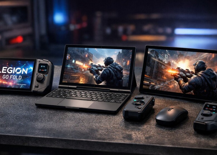 Lenovo Bikin Heboh! Konsol Genggam Legion Go Fold Bisa Dilipat dan Jadi Desktop