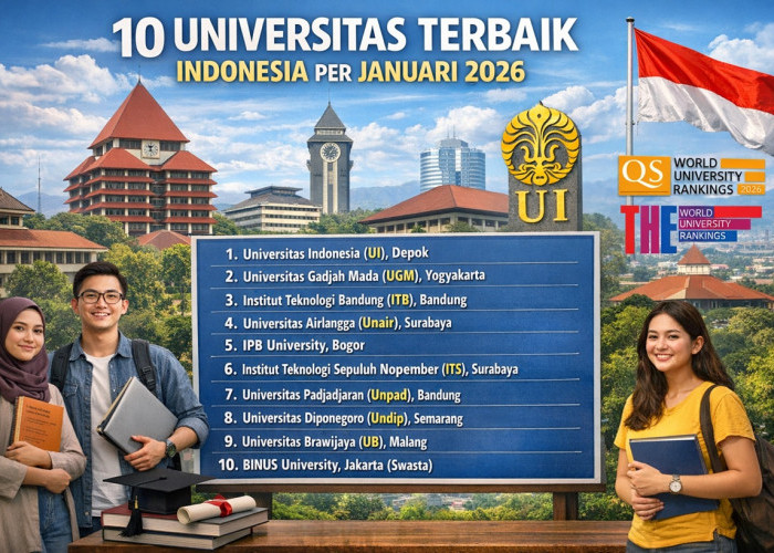 10 Universitas Terbaik di Indonesia Januari 2026: Ini Kampus yang Paling Konsisten Masuk Ranking Dunia