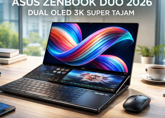 Rekomendasi Laptop 2026: ASUS Zenbook DUO Hadirkan Dua Layar OLED 3K Super Tajam
