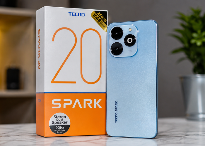 TECNO Spark 20 Masih Menarik di Kelas Harga Terjangkau, Ini Spesifikasinya