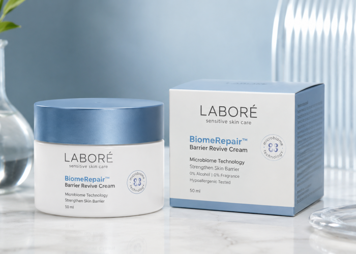LABORÉ BiomeRepair Barrier Revive Cream, Pelembap Kulit Sensitif dengan Formula Microbiome