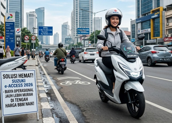 Anti Boros! Suzuki e-Access 2026 Jadi Solusi Hemat di Tengah Harga BBM Naik