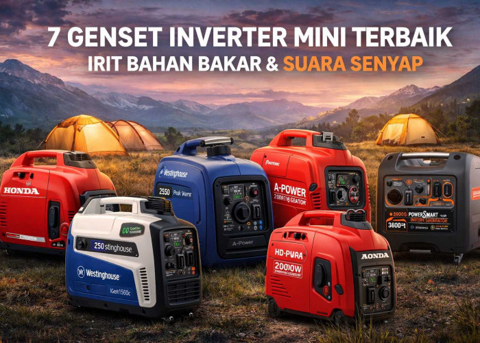 7 Genset Inverter Mini Terbaik 2026, Irit BBM dan Suara Super Senyap