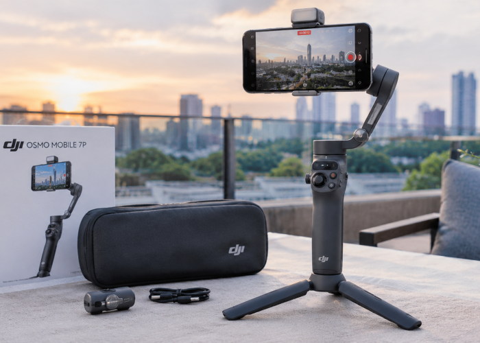 DJI Osmo Mobile 7P, Gimbal HP dengan Stabilisasi 3-Axis dan Tracking Pintar