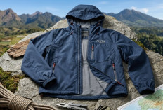 AHRS Strabo Windbreaker, Jaket Polyester dengan Karakter Moto Styling