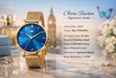 Olivia Burton Signature Azure, Jam Tangan Fashionable dengan Detail Elegan