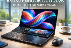 Rekomendasi Laptop 2026: ASUS Zenbook DUO Hadirkan Dua Layar OLED 3K Super Tajam
