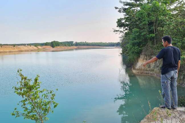 Danau Biru di PALI Ini Bakal Jadi Tempat Wisata Baru