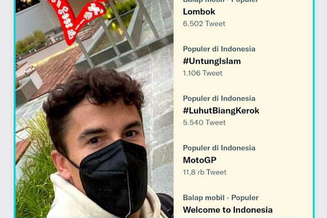 Pembalap Top MotoGP Tiba Lombok Langsung Trending Topik