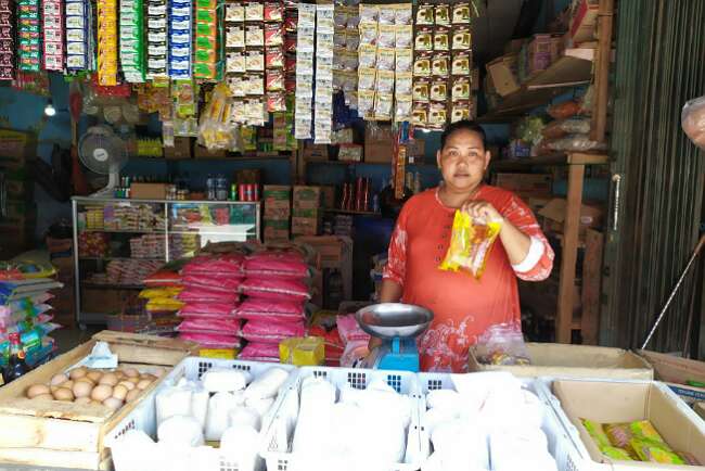 Migor Curah Kosong di Pasar Tradisional Kayuagung