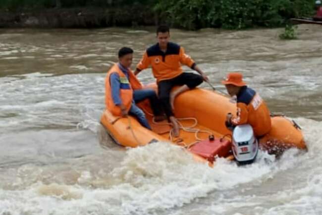 Warga Desa Tanjung Beringin Mengungsi, BPBD Siagakan Speedboat