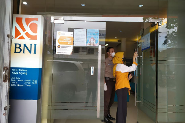 BNI Cabang Kayuagung Terapkan Aplikasi Peduli Lindungi