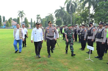 Pengamanan Pilkades Serentak di OKI Terjunkan Ratusan Aparat Gabungan