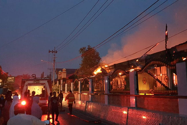 Jelang Subuh, Gedung SMN 1 Prabumulih Terbakar