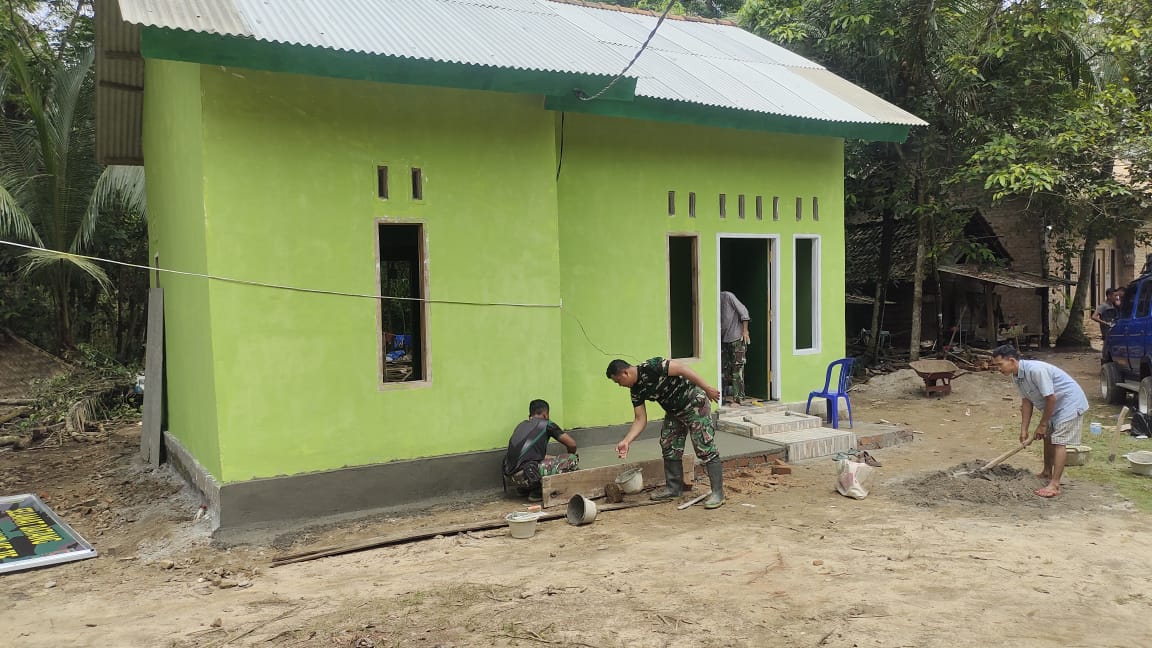 Nurhayati Miliki Rumah Layak Huni dari Program TMMD Kodim OKI