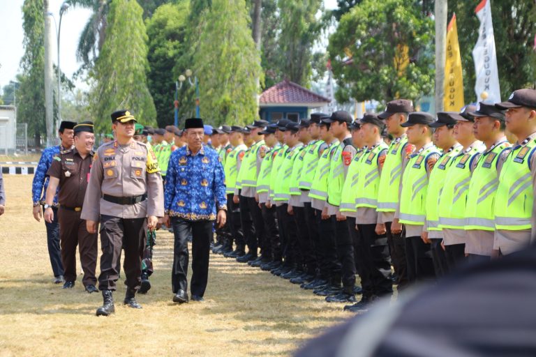 Jaga Situasi Tetap Kondusif, Polres OKI Gelar Apel Pasukan Ops Mantab Brata Musi