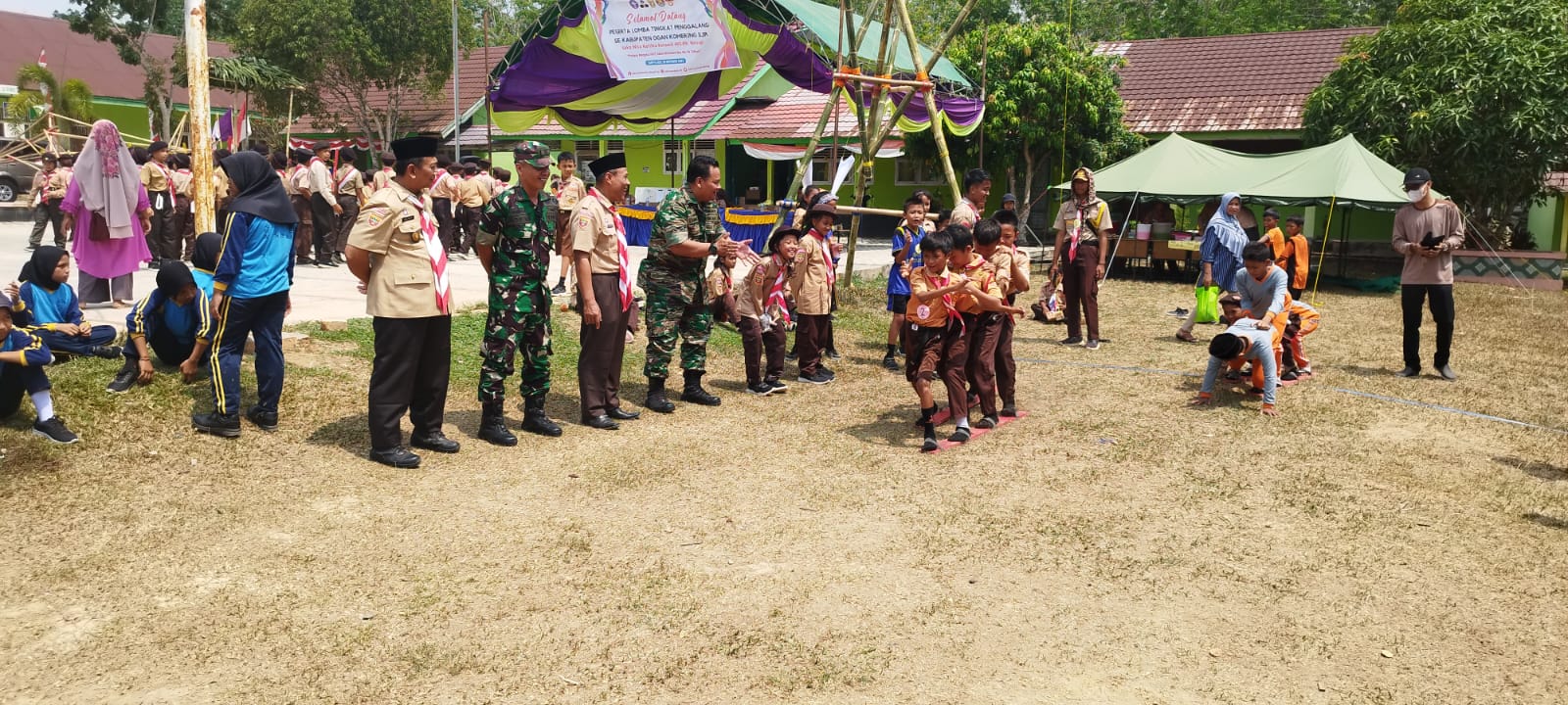 Ratusan Pramuka Ikuti Berbagai Lomba, Peringati HUT Saka Wira Kartika ke-16 di MAN 2 Mesuji OKI