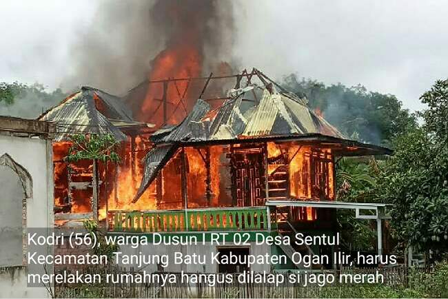 Sedang Sakit, Rumah Kodri Terbakar