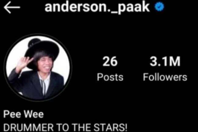 Bikin Ngakak, Anderson Paak Pakai Foto Profil Pak Tarno di Instagram