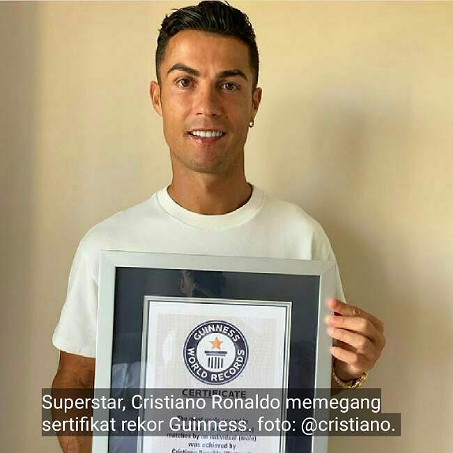 Masuk Guinness World Record, Ronaldo Siap Mempertajam Rekor