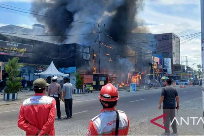 Kebakaran Terjadi di Pusat Kegiatan Masyarakat Mimika