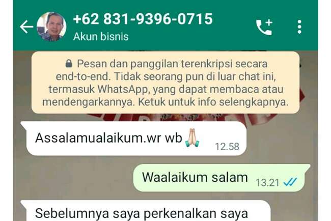 Beredar Pesan Catut Nama Walikota, Isinya Donasi Berupa Uang