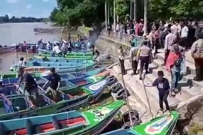 Tim Gabungan Perintahkan Pengemudi Speed Boat Tinggalkan Sungai Komering