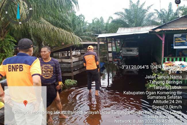 Pemukiman Warga Tanjung Beringin Banjir 1,5 Meter