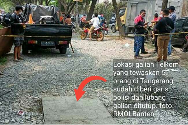 Lima Orang Tewas di Lobang Galian Telkom, Polisi Duga Ada Kelalaian