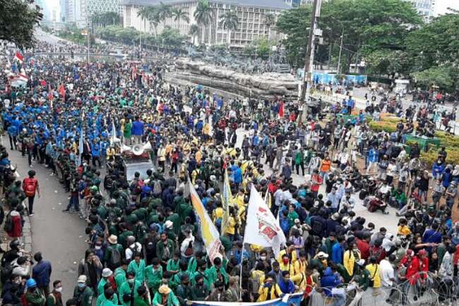 Ditlantas Polda Metro Siapkan Rekayasa Lalin Untuk Aksi Mahasiswa Hari Ini di Jakarta