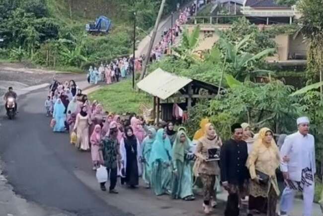 Viral Video Rombongan Pengantar Pengantin Diklaim 3.000 Orang