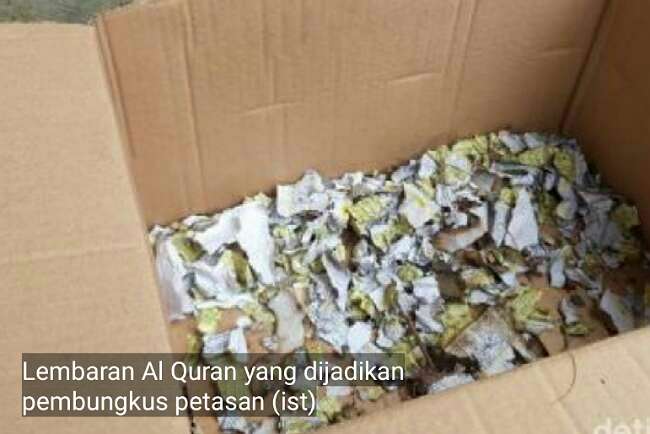 Lembaran Al Quran Dijadikan Pembungkus Petasan