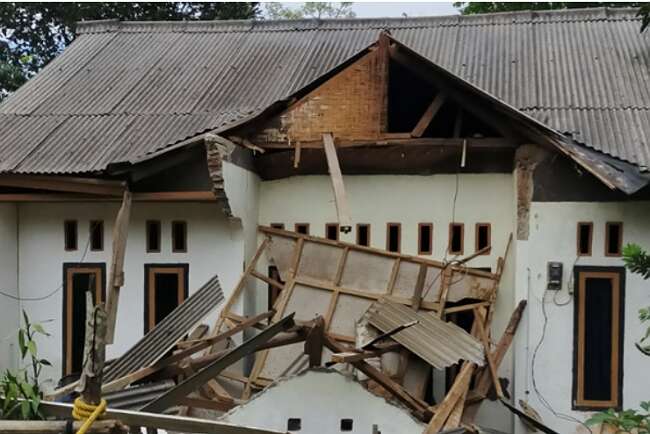 Terdata 263 Rumah Rusak Dihantam Gempa Banten