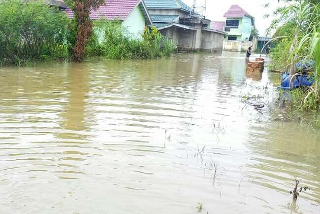 Banjir Landa Perumahan Alghony Resident, Warga Belum Terima Bantuan…