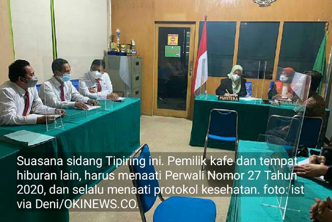 Sidang Tipiring, Pemilik Kafe RD Kena Denda Rp 6,1 Juta