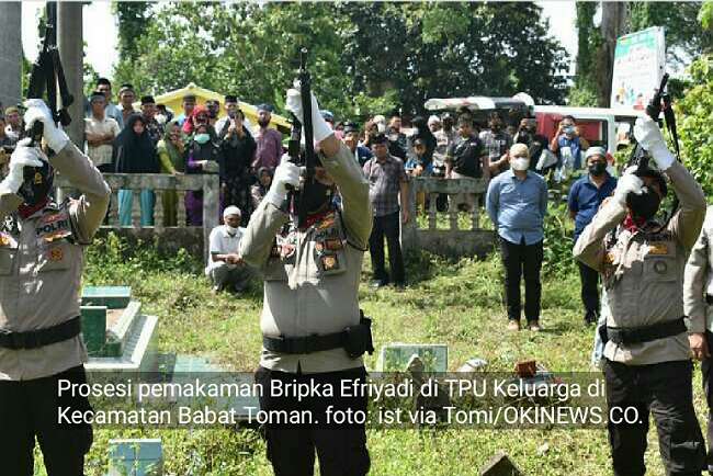 Hendak Piket, Bripka Efriyadi Kecelakaan