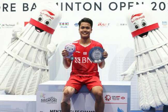 Anthony Ginting Juara Singapore Open 2022, Gelar Pertama dalam 2,5 Tahun