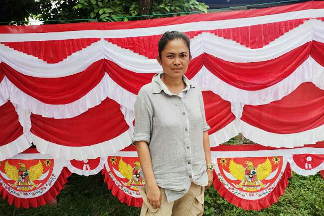 Penjual Bendera Raih Untung 200 Sampai 300 Ribu per Hari